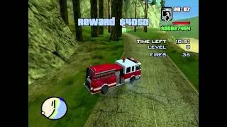 GTA San Andreas - Sidemission - Quick Firefighter - (Reward - Fireproof) HD