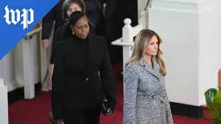 Melania Trump joins first ladies at Rosalynn Carter memorial