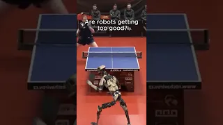 Ai robot vs Human Ping Pong #shorts