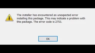 The error code is 2503 | The installer has encountered unexpected error installing hatası ve çözümü