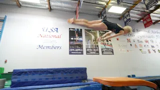 Airborne Gymnastics elite/level 10 vault training