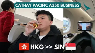 BEST BUSINESS CLASS IN ASIA? Cathay Pacific A350-1000 from Hong Kong to Singapore | Flight Review