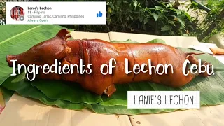 Lechon Cebu Ingredients