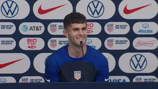 WORLD CUP TRAINING CAMP PRESS CONFERENCE: Christian Pulisic & Tim Weah | Dec. 1, 2022