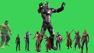 [GreenScreen 3D] War Machine of Marvel Heroes | Costume of Avengers: Endgame