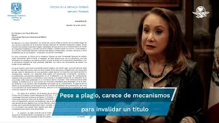 UNAM confirma que tesis de ministra Yasmín Esquivel es copia sustancial de la presentada en 1986