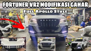 MODIF FORTUNER VRZ PALING GAHAR | PASANG BODYKIT DAN GRILL APOLLO STYLE