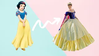 I Made Snow White's Dress as a Ballgown | Disney Princess Dress Making