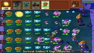 Plants vs zombies games | Survival Endless 3 flags completed | Kids Games VN