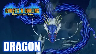 Ghost 'n Goblins Resurrection - Dragon Boss Fight in Crystalline City