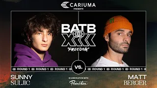 BATB 13: Sunny Suljic Vs. Matt Berger - Round 1: Battle At The Berrics Presented By Cariuma
