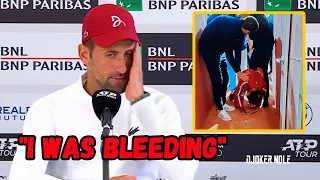 Novak Djokovic on punch in head "It was an ACCIDENT" - Rome 2024