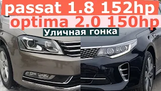 Kia Optima 2018 VS Passat b7 /ГОП СТОП НА М4