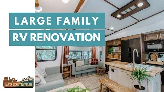 How many people live in that?! Large Family RV Renovation