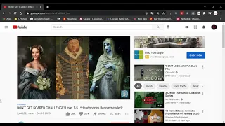 DON'T GET SCARED CHALLENGE! Level 1 5    Headphones Recommended    YouTube   Google Chrome 2021 02 0