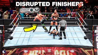 MUST SEE DISRUPTED finishers in WWE 2K (EPIC)