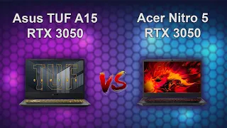 Asus TUF A15 FX506HC RTX 3050 vs Acer Nitro 5 AN515 57 RTX 3050