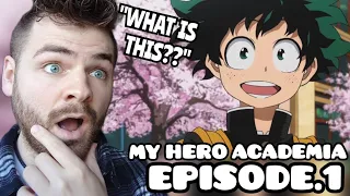 DARK SUPERHERO ANIME??!!!! | My Hero Academia | Episode 1 | New Anime Fan | REACTION!