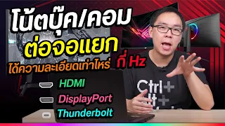 HDMI, Display Port, USB-C พอร์ตไหนต่อจอแยกดีสุด ได้ความละเอียดเท่าไร กี่ Hz