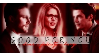 oliver + felicity + barry | good for you [AU] part one (mini-series)