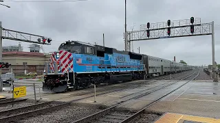 Metra Milwaukee District - West Rush Hour Horn Action @ Galewood (5/9/24)
