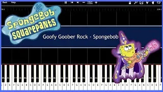 Goofy Goober Rock - Spongebob (Synthesia) [Tutorial] [Instrumental Video] [Download]
