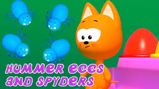 MEOW MEOW KITTY GAMES 😸 HUMMER EGGS AND SPYDERS 🕷️Games cartoons