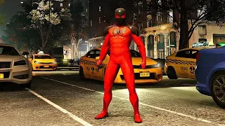 Spider-Man PS4 - Scarlet Spider 2 Suit Gameplay (The Heist DLC)