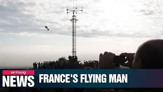 French 'flying man' succeeds in crossing English Channel with his own fly board