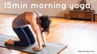 15min morning yoga flow | whole body | feel your best