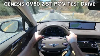 Genesis GV80 2 5T POV Test drive