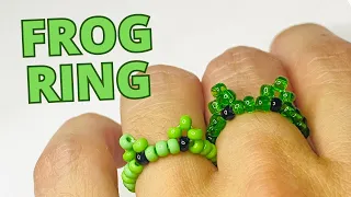 How to Make Frog Ring - Frog Beads Ring
