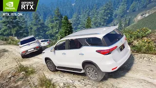 Driving Toyota Fortuner at the Top Cliff of Grand Theft Auto V