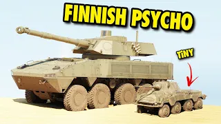 THIS FINNISH WHEELED TANK IS PSYCHOTIC - PATRIA CT-CV 105HP in War Thunder