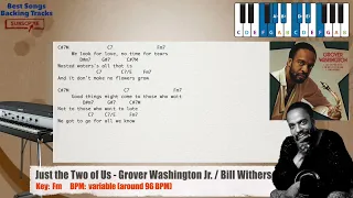 🎹 Just the Two of Us - Grover Washington Jr. / Bill Withers Piano Backing Track with chords / lyrics