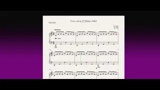 Спи, дитя 10 Sleep, child Фортепиано 1 класс / Piano 1 grade(Secondo)