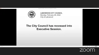 City Council Meeting of February 28, 2022