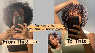 Curly Hair Routine 3a/3b type