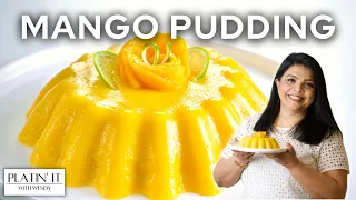 Mango Pudding | No Gelatin | No Agar-Agar | Easy Mango Dessert