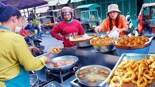 Mung Bean Cake, Donut, Fried Noodles, Youtiao, Sandwich, Desserts & More - Cambodia Street Food
