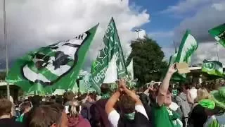 VfL Wolfsburg Fanmarsch + Choreo! 20 Jahre erste Liga!|| 02.10.2016