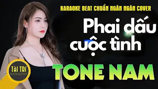 Karaoke Beat Chuẩn | PHAI DẤU CUỘC TÌNH  - Ngân Ngân Cover -  Tone Nam (Ebm) - Beat by Tàiz