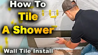 How To Tile A Shower Pt. 2 - Installing Wall Tiles