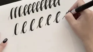 Pracovní sešit pro trénink brush letteringu