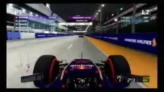 F1 2014 Gameplay PC : Singapore Qualifying 1080p HD F1 Game Backmarker Career Mode.