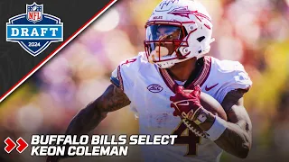 Buffalo Bills Select WR Keon Coleman | 2024 NFL Draft | PFF