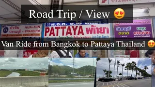 This is a Road Trip / scenery from Bangkok to Pattaya Thailand