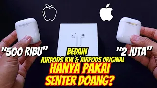 PERBEDAAN AIRPODS ORIGINAL & AIRPODS KW | AIRPODS GEN 2 (INDONESIA)