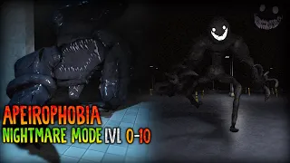 ROBLOX - Apeirophobia [How to Beat Nightmare Mode] - [Level 0 to 10 | Full Walkthrough]