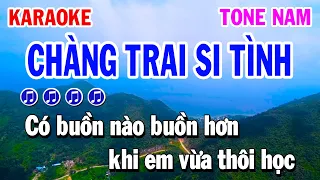 Karaoke Chàng Trai Si Tình | Nhạc Sống Tone Nam ( Rumba Dễ Hát ) Huỳnh Lê